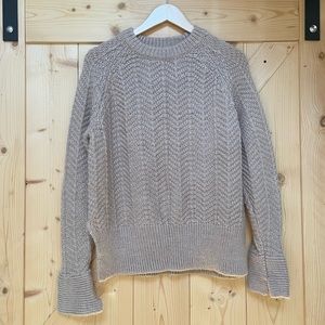 H&M Medium Chunky Tan Knit sweater